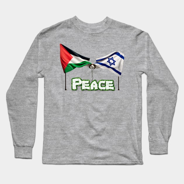 Peace for both Palestine and Israel Long Sleeve T-Shirt by m7m5ud